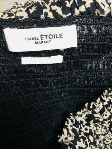 Isabel Marant Étoile Naomi Falda Mini Con Volantes De Flores Impresa M 36 - Imagen 16 de 16