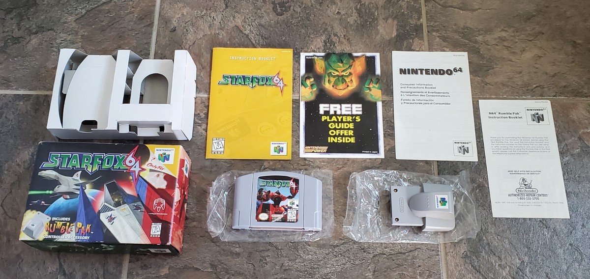 Star Fox Nintendo 64 N64 Starfox Game Complete CIB Manual Box