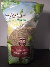 Organic Rye Berries 5 LB Pound Bag USDA  Organic Certified Food To Live Brand