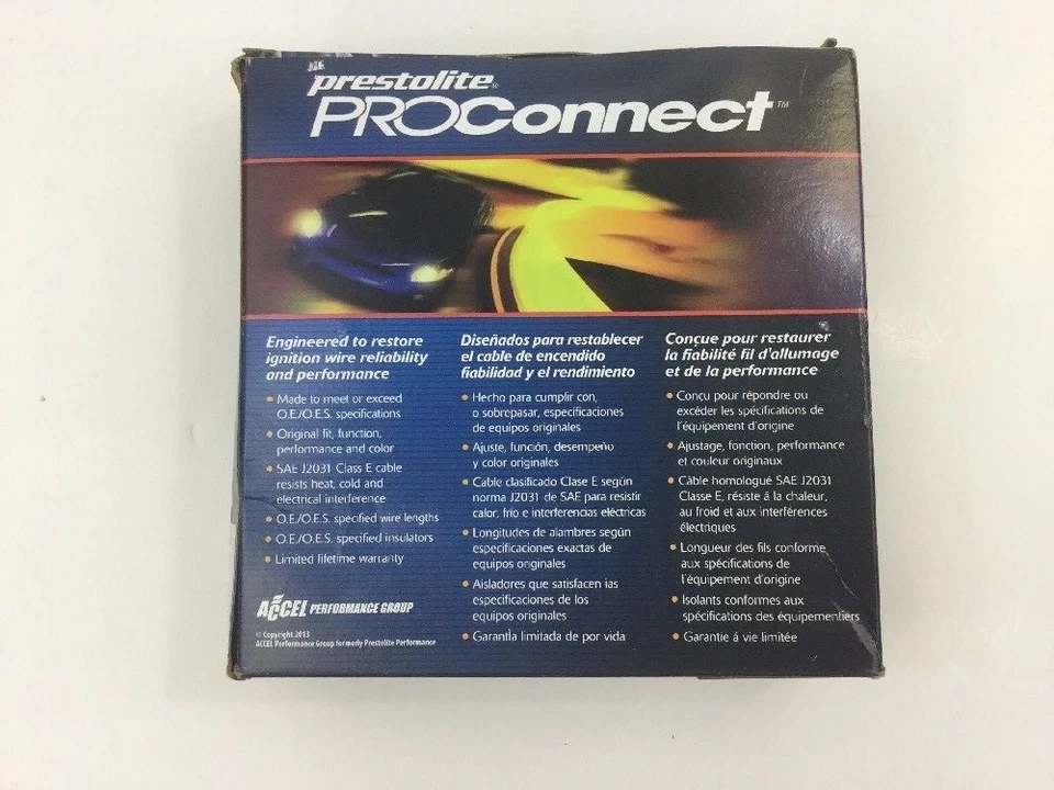 Prestolite ProConnect Spark Plug Wire Set Ford Mercury 1991-1996  124008 NEW - Image 2 of 2