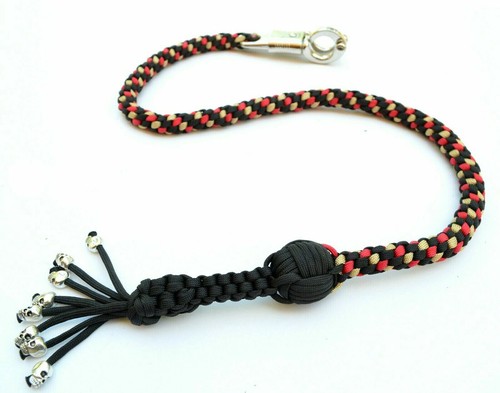 Látigo de regreso para motocicleta con borlas de bola y calavera de 1"" 36"" látigo de motor Paracord - Imagen 113 de 146