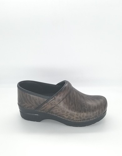 9003 Dansko Womens Professional Zebra Brush Off Brown Clog Size 38 EU 7.5-8US - Picture 3 of 9