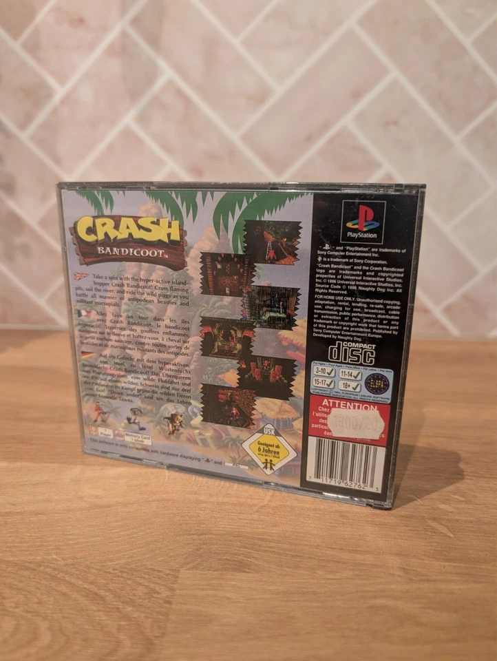 Crash Bandicoot 1 - Playstation 1 Big Box PAL CIB Complet - Photo 2/4