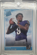 Panini Donruss 2018 Lamar Jackson Rated Rookie #317 Baltimore Ravens NFL Card. rookie card picture
