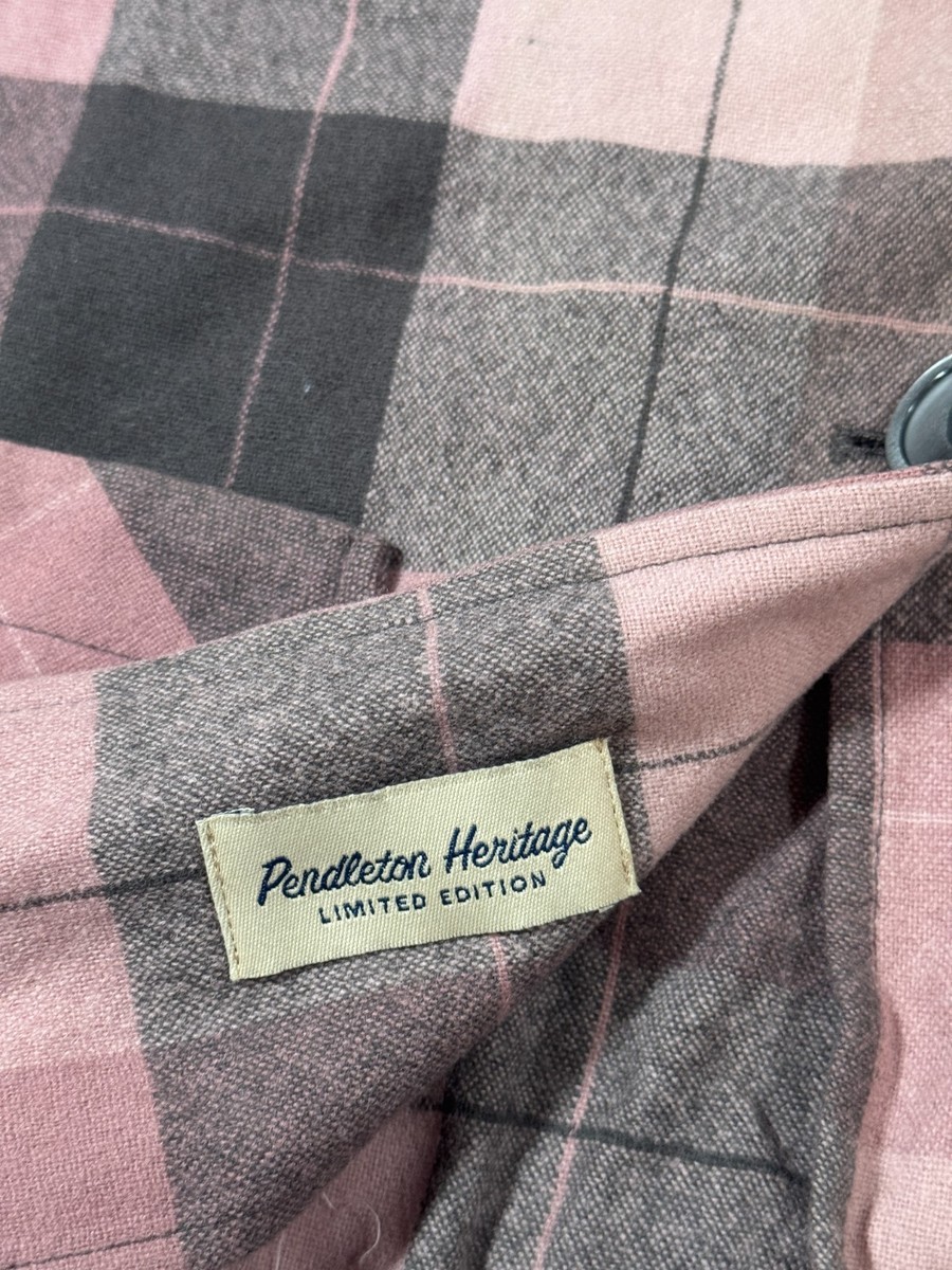 Vintage Pendleton Heritage WOOL 49er Jacket Pink Plaid Women's