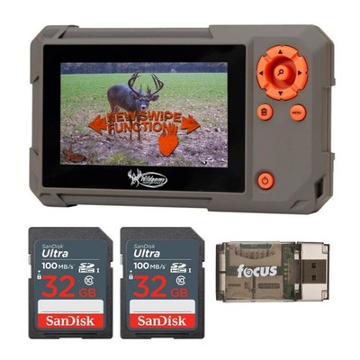 Wildgame Innovations Trail Pad Swipe SD Card Reader Bundle with 32GB Ultra SD...