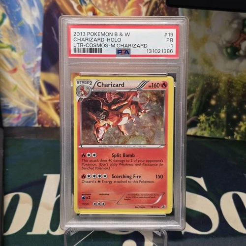 2013 Pokemon B&W Charizard Cosmos Holo PSA 1