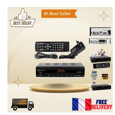 Strom 504 A+ Décodeur TNT HD, DVB-T2, HDMI & USB, Qualité d'Image Supérieure - Photo 1/4