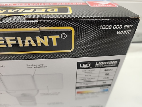NEW! Defiant Motion Activated Outdoor Integrated LED Triple Head Flood Light - Picture 9 of 11