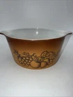 Vtg 70’s Pyrex Old Orchard #473 Baking/Mixing Dish w/Handles No Lid 1 Qt