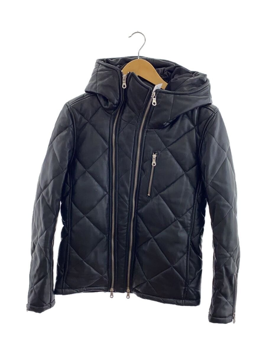 No ID Sheep Leather 2-Way Jacket Blouson Black 853