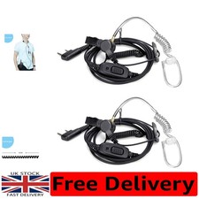 Discreet Two-Way Radio Headset with Noise Cancellation - 2 Earpieces Included