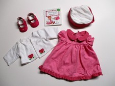 American Girl 2002 Bitty Baby Sweetheart Dress Shoes Jacket Hat Outfit Book