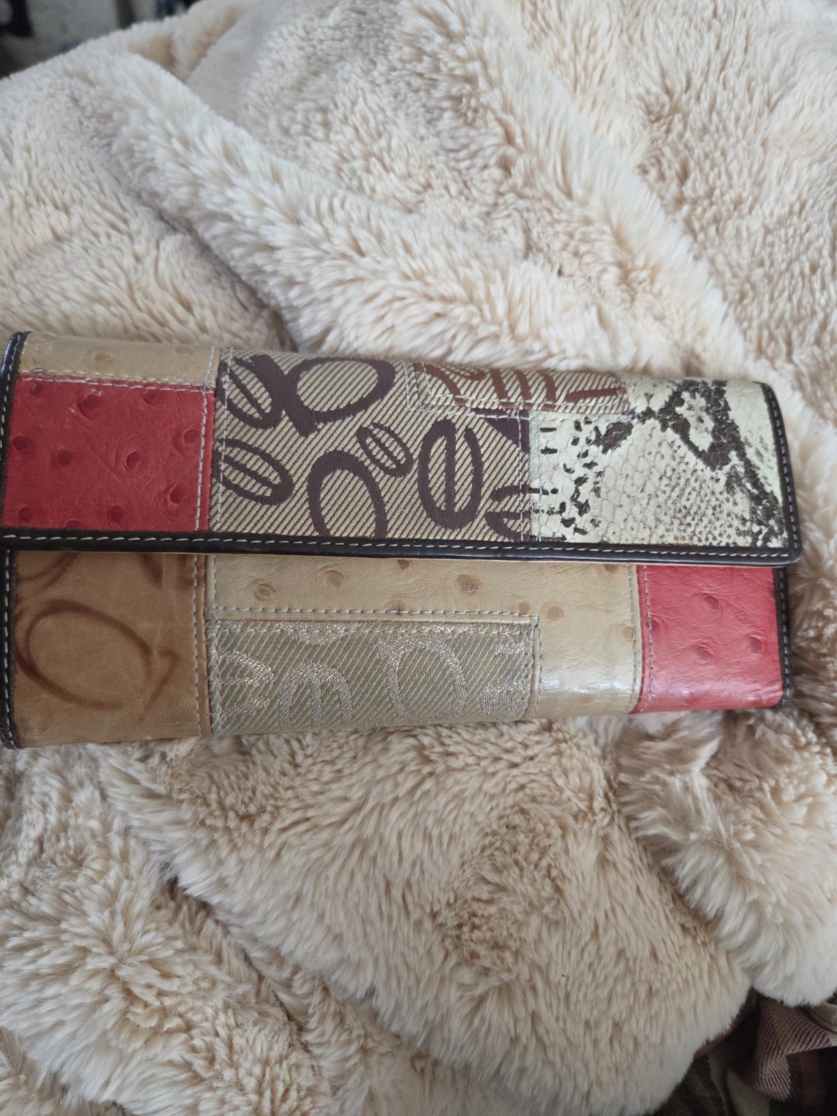 Bebe vinyagr Women's Multi Patchwork Wallet - image 1