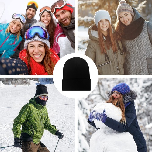 25 Pack Winter Beanie Hats Bulk for Men Women, Wholesale Knit Beanies Cold We... - Picture 6 of 6