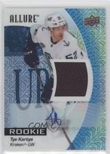 2023 Upper Deck Allure Rookies Blue Line Jersey 60/75 Tye Kartye #132 Auto 1si2