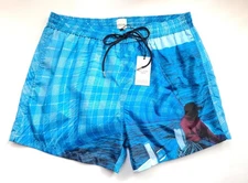 Paul Smith Swim Shorts Checked Sail Print Size L