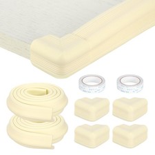 2Pcs 6.5ft x 1.4" Edge Corner Protector with 4 Corners Protector, Beige