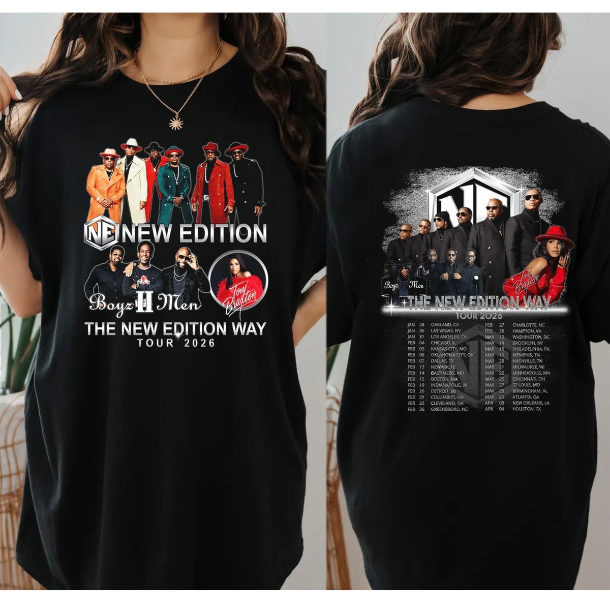 The New Edition Way Tour 2026 Shirt, New Edition 2026 Concert