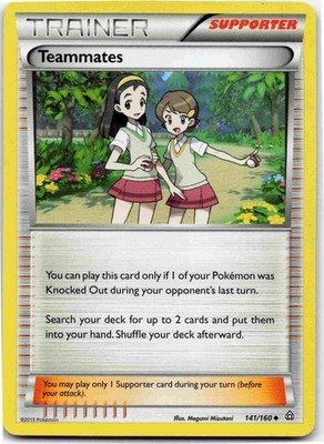 Teammates Uncommon XY - Primal Clash PRC Supporter Normal 141/160  MP