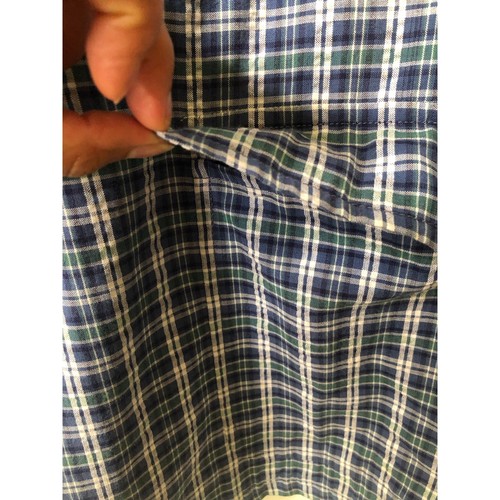 Vintage Men's Polo Ralph Lauren Summer Cotton Jacket Madras Plaid Blazer XL Blue - Picture 16 of 21