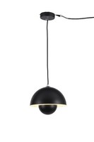Domoletti Ardu Pendelleuchte Schwarz Metall E27 40W 35X35X24 Cm Modern IP20