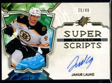 2022-23 SPx - Rookie Superscripts Jakub Lauko #SSR-JL Gold /49 Auto RC