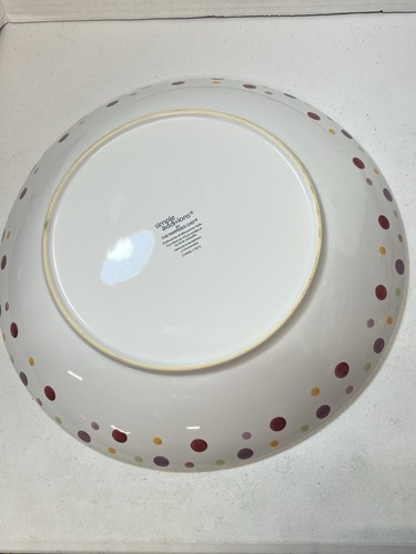 Pampered Chef Simple Additions Large Polka Dot Pasta Serving Bowl 13.5" - Picture 4 of 8