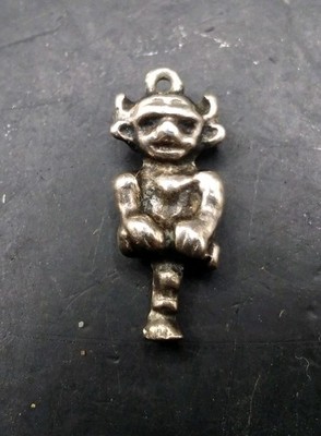 Vintage Silber Charm Anhänger Cornish Pixie oder Lincoln Wichtel