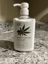 Hemp  ARGAN Body Lotion Helps Rejuvenate Your Skin 16.9 Oz Natural Therapy