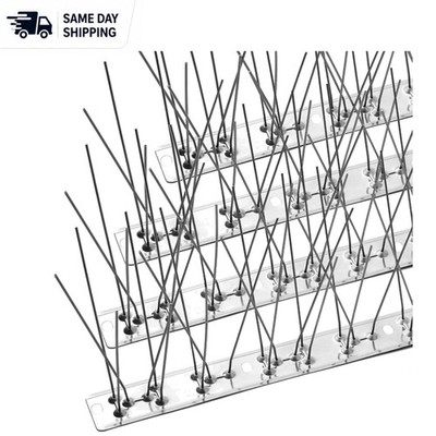 Weather-Resistant Bird Spikes Kit - 3.4 Feet for Effective Bird Control