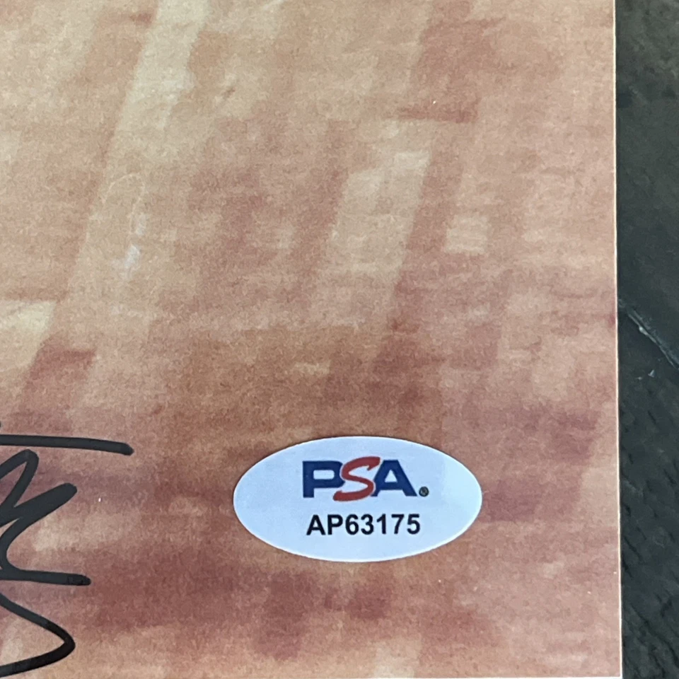 B.J. Armstrong Autographed 8x10 Photo w/ Michael Jordan #45 – Chicago Bulls -PSA - Image 4 of 4