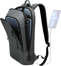 Backpack for Men Business Slim Backpack with USB Charger Computer - Anti-Theft