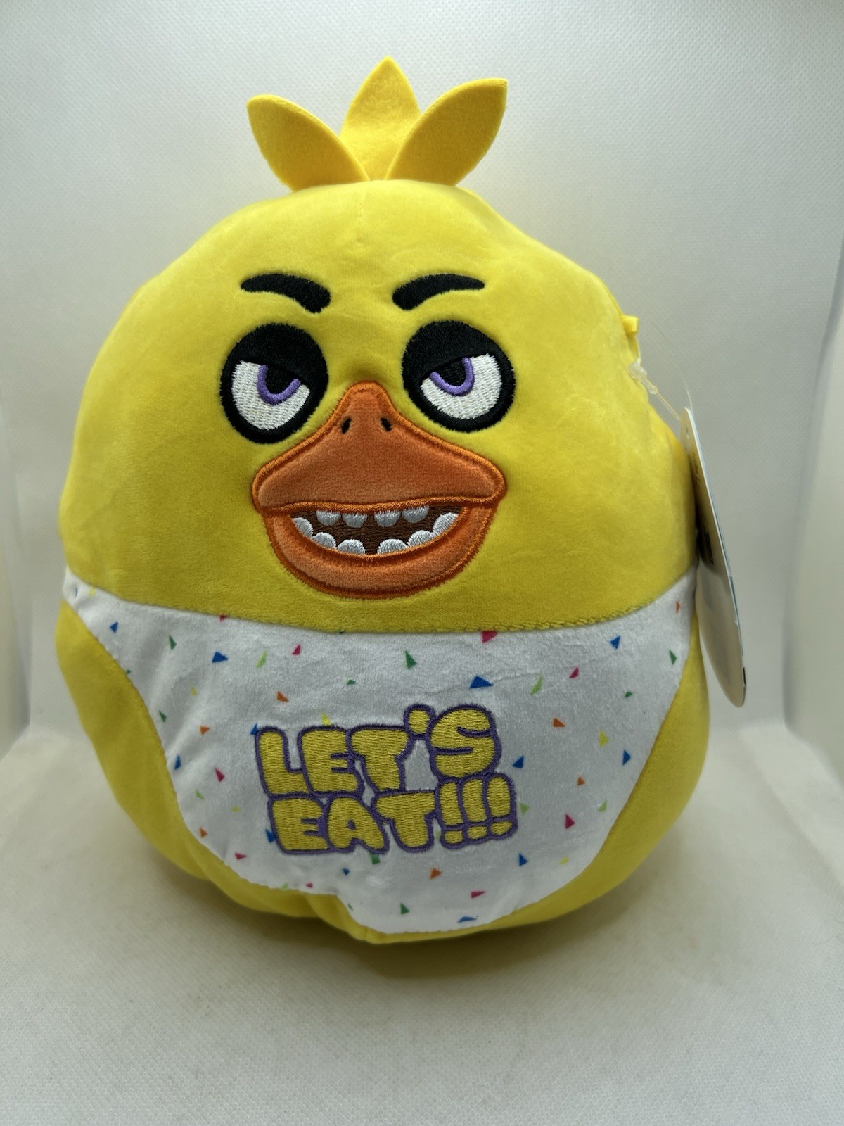 Five Nights at Freddy's Chica Squishmallow 8"" Plush Soft Toy Lets Eat Jazwares