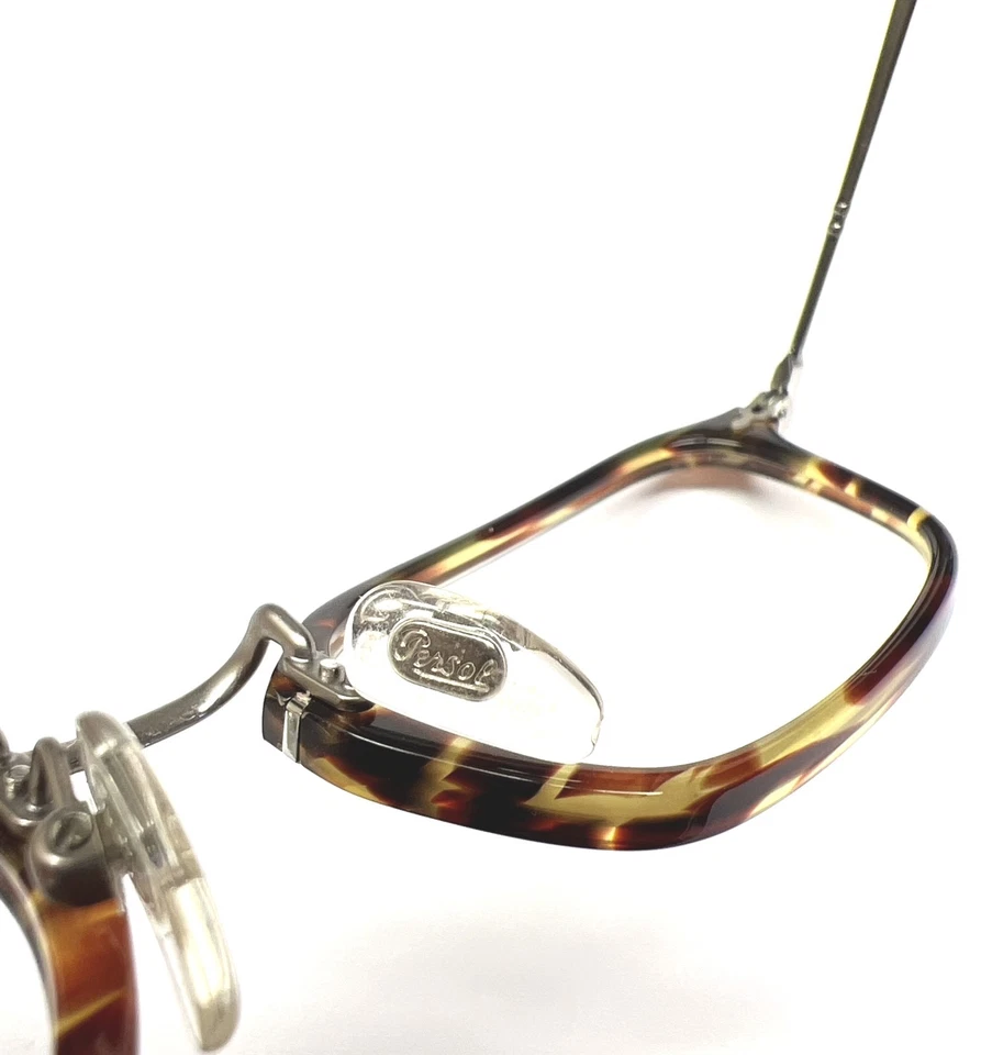 Persol 3044V 938 Eyeglasses Glasses Yellow Brown Havana Silver 52-21-145 No Case - Image 4 of 4