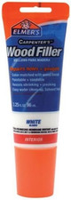 E855 Carpenter's Wood Filler, 3.25-Ounce Tube, White - 12 Pack