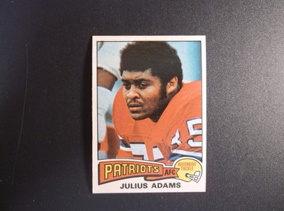 1975 Topps Football Julius Adams Card # 73
