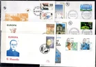 / ANDORRA, BOSNIA AND HERZEGOVINA, BELGIUM 1994 - 6 FDC - SPACE, CARS, MEDICINE