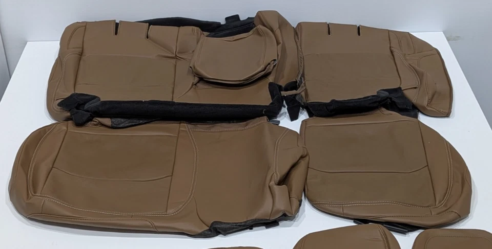 Fundas de asiento de despegue de fábrica para Jeep Wrangler Rubicon 2018-2023 4 puertas W115 Foto 3 de 4