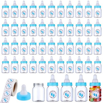 62 Pcs 3.5 Inch Baby Mini Milk Bottle Baby Shower Favor with 500 Adhesive Tha...