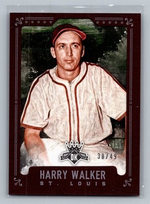 2017 Panini Diamond Kings #44 Harry Walker Framed Brown #/49