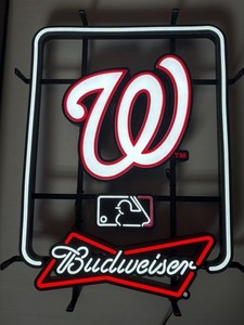沖縄県のその他 非売品 Budweiser MLBネオンサイン