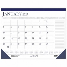 2027 164 HOD164 House of Doolittle Desk Pad Calendar with Notes, 17 x 22"