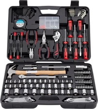 245 Piece Tool Kit General Comprehensive Home/Auto Repair Tool Set with Toolbox 