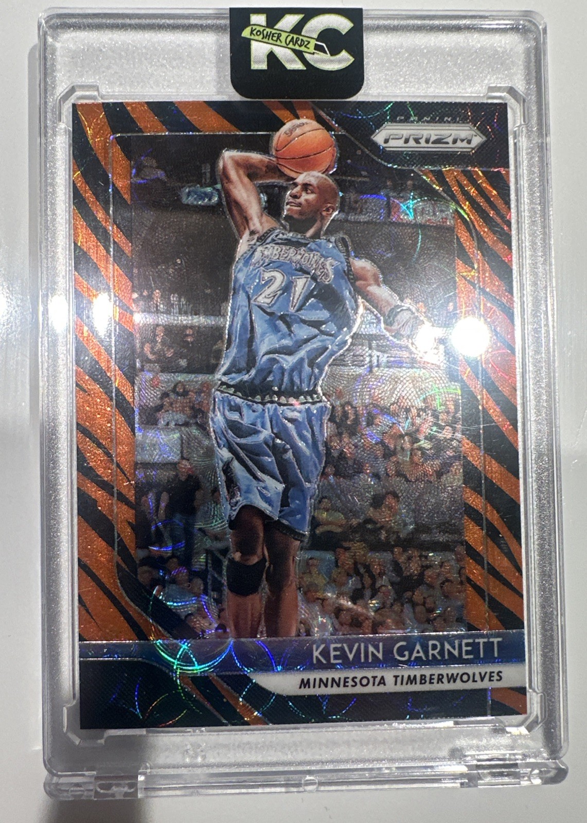 2018-19 Panini Prizm - Kevin Garnett #235 Choice Tiger Stripes Prizm
