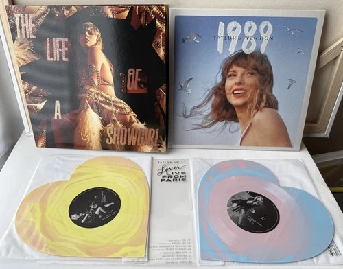 Taylor Swift Life of A Showgirl/ 1989 TV/ Lover Live From Paris Vinyl Lot
