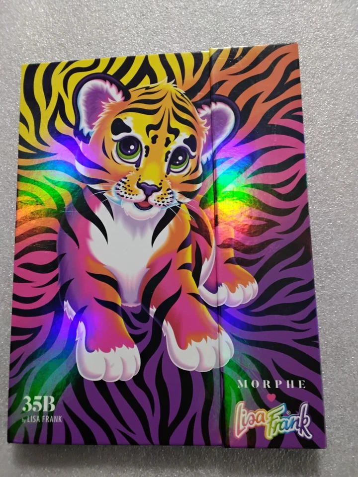 Paleta de sombras de ojos Morphe X Lisa Frank 35B Artistry Rainbow Forrest The Tiger nueva Foto 2 de 4