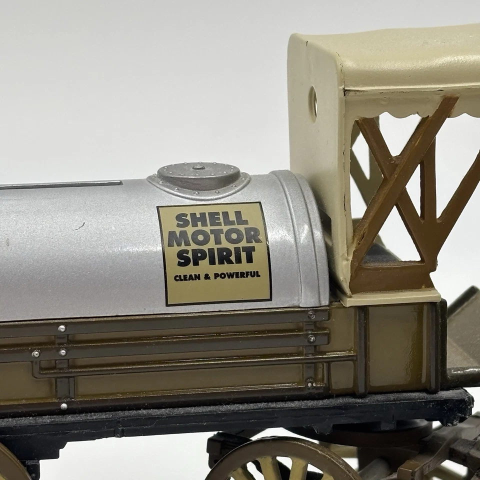 ERTL Collectibles 1912 Shell Motor Spirit Tank Horse Drawn Wagon Bank NO BOX - Image 3 of 4