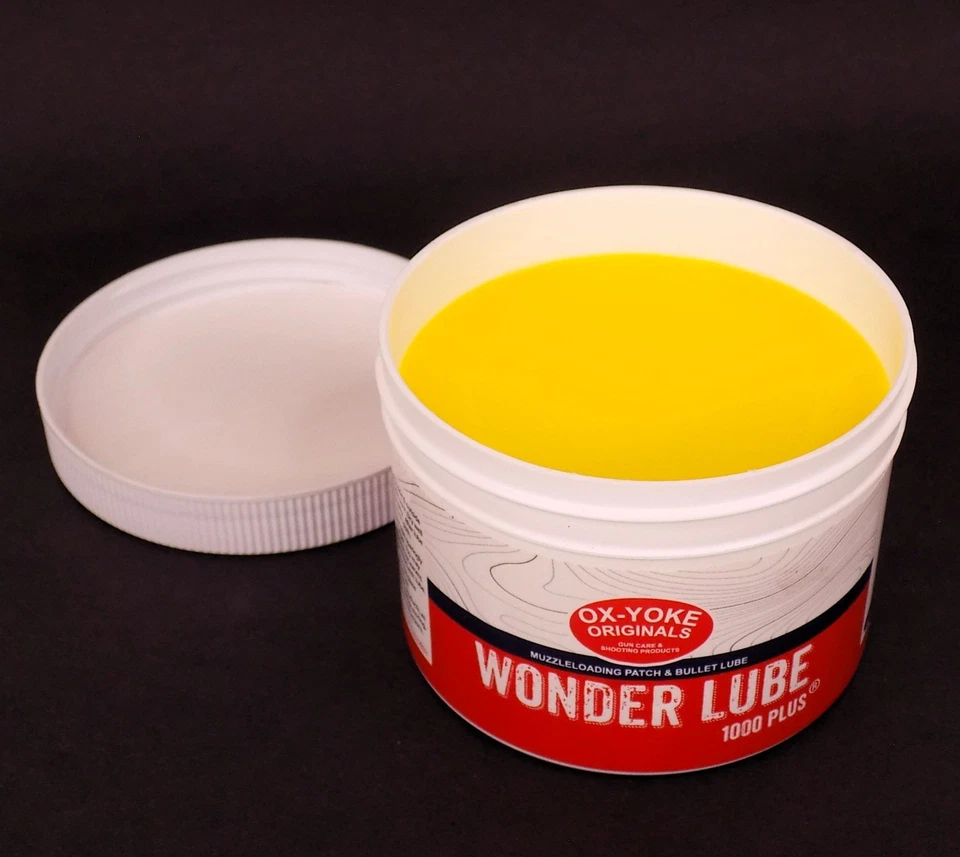 Paquete de 2 frascos de 8 oz OX-YOKE Wonder Lube 1000 Plus carga bozal bala y parche lubricante Foto 3 de 4