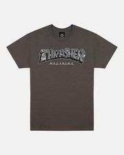 Thrasher Magazine Disco Charcoal Gray Skateboard T-Shirt